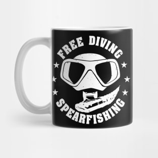 Free Diving Spearfishing Scuba Diver Mug